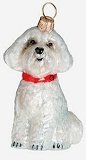 Bichon Frise Puppy Dog Ornament